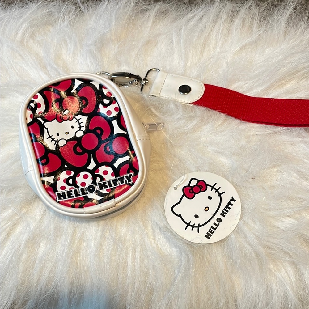 Hello Kitty NWT Red and White MINI Keychain bag